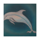 "Dolphins in the Waves" - Canvas