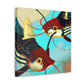 Catfish in Art Deco - Canvas