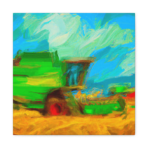 Combine Harvester Abstract - Canvas