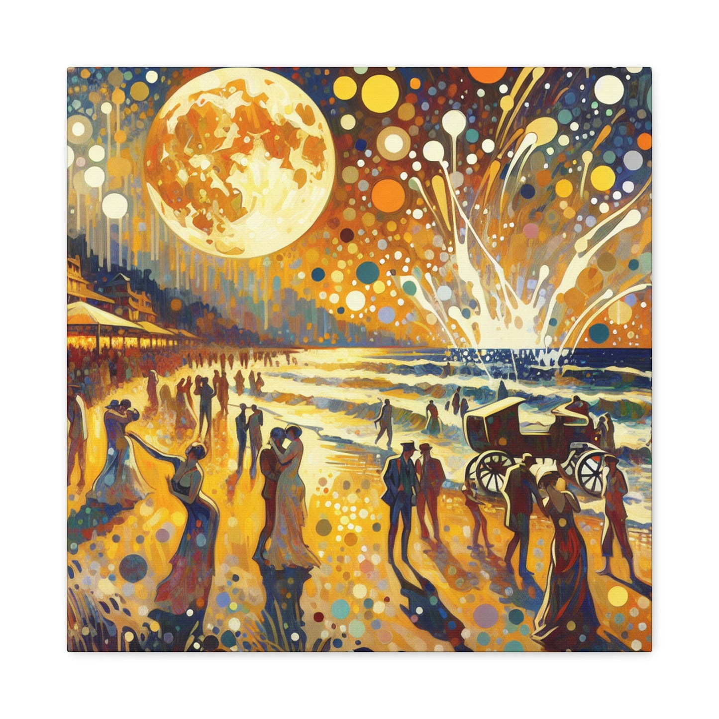 Midnight Seaside Soiree - Canvas