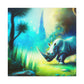 Rhinoceros in Dreamland - Canvas