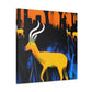 Gazelle Sunlit Majesty - Canvas