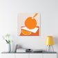 "Orange Minimal Zen" - Canvas