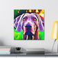 Weimaraner Wonderland - Canvas