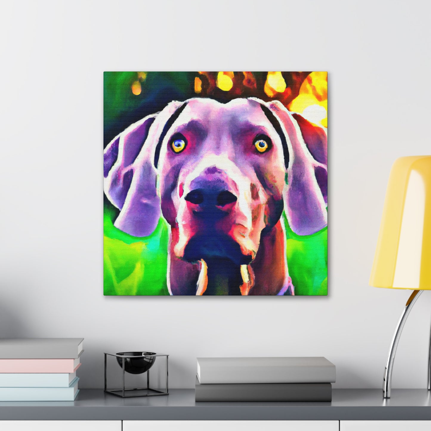 Weimaraner Wonderland - Canvas