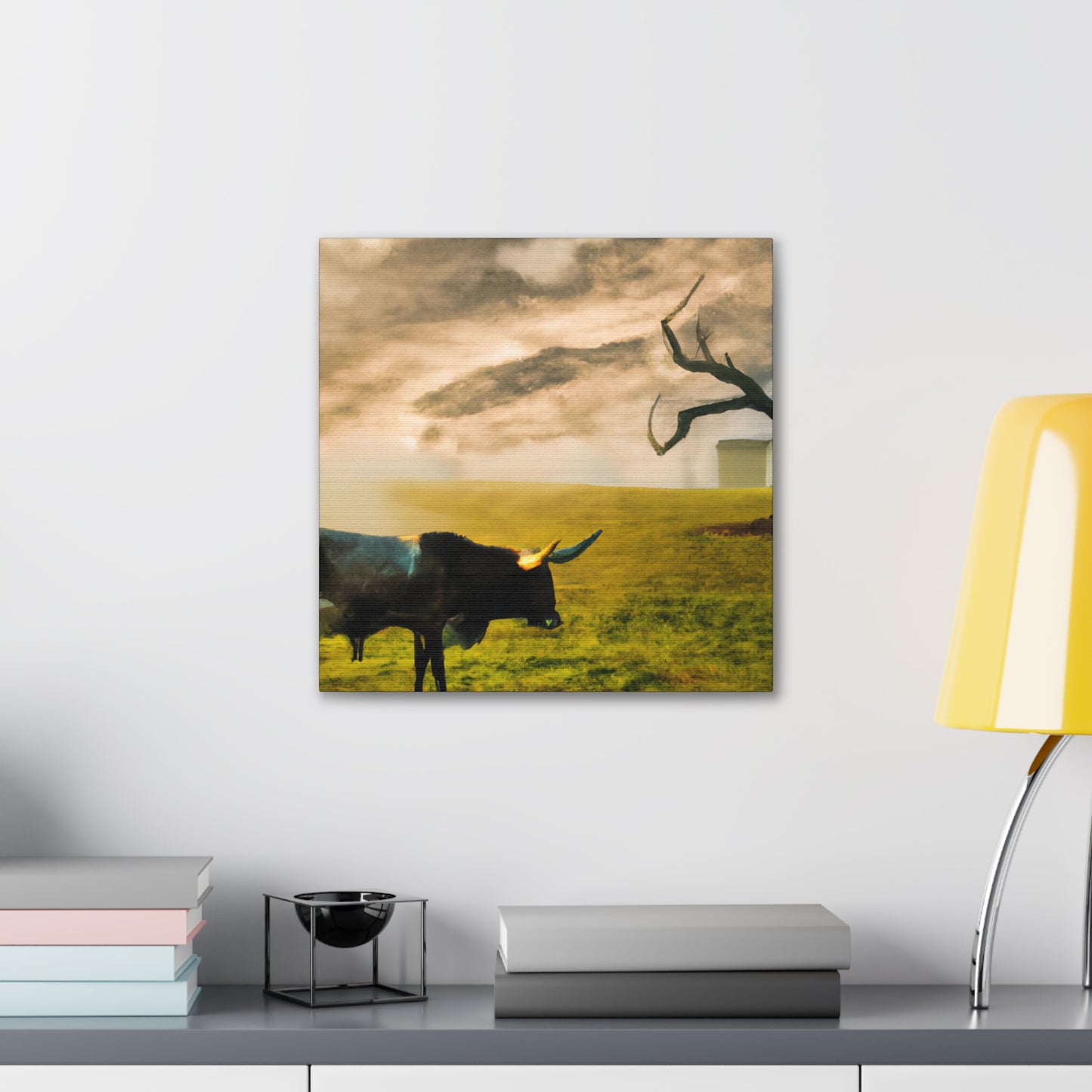 "Longhorn in Surreality" - Canvas