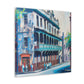 Colonial Street Mural - Canvas