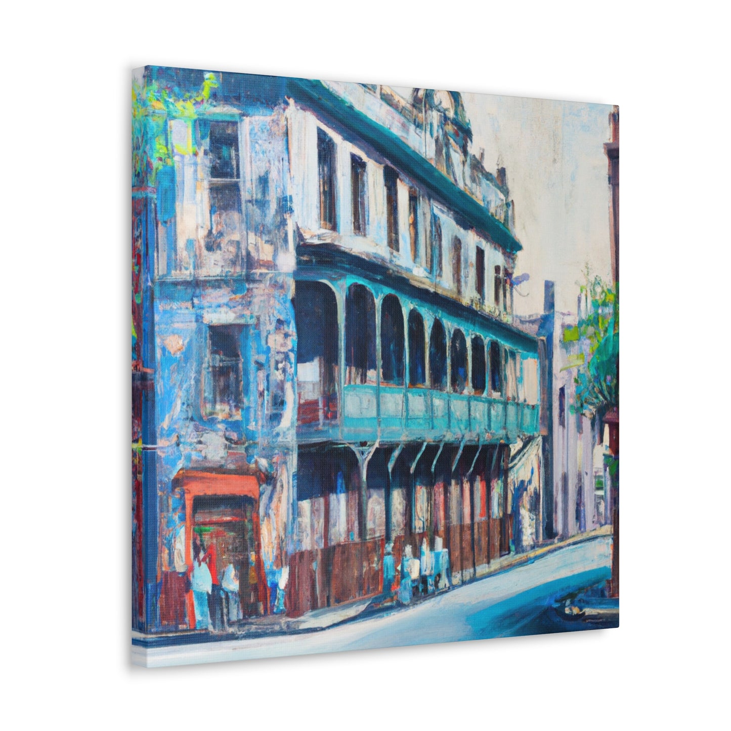 Colonial Street Mural - Canvas