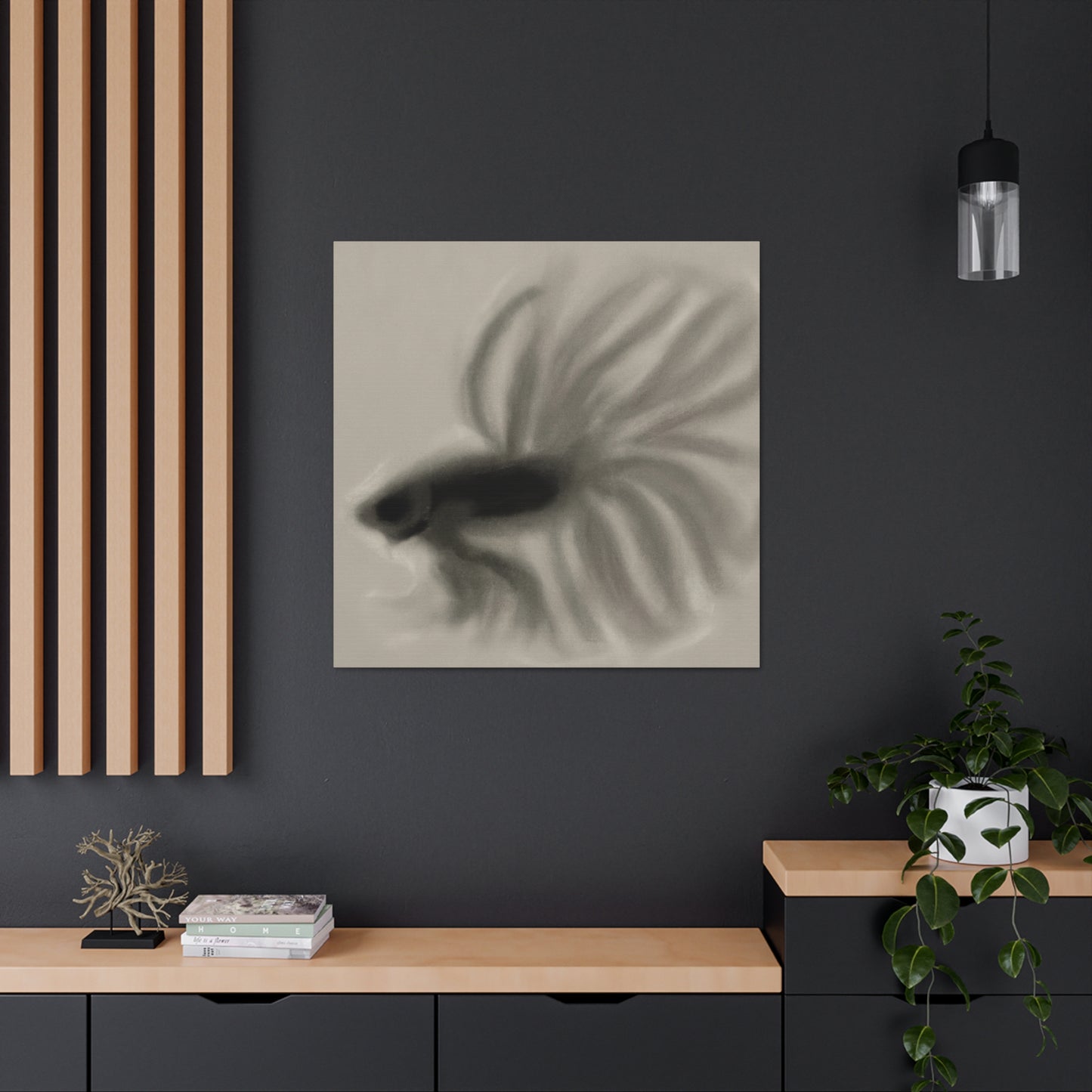 "Betta Among Expressionists" - Canvas