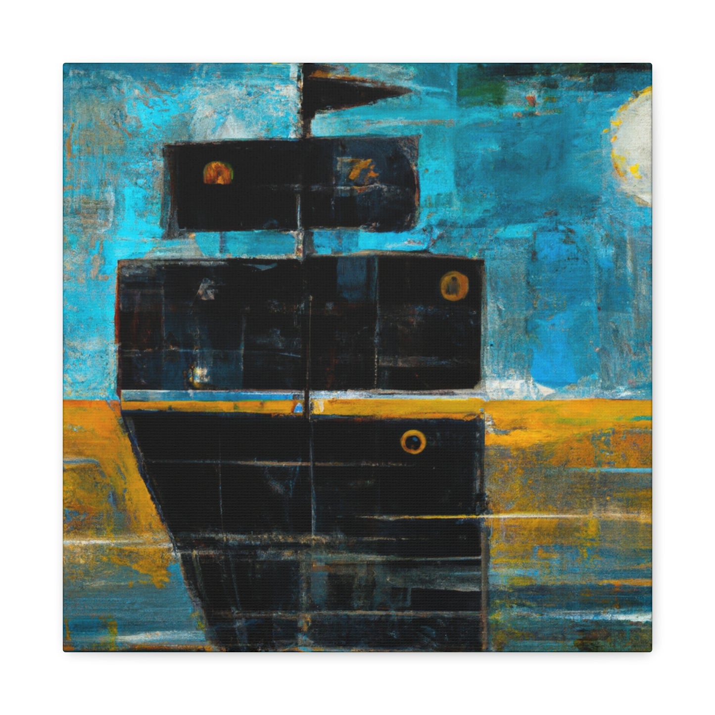 "Sea, Ship, Daze". - Canvas