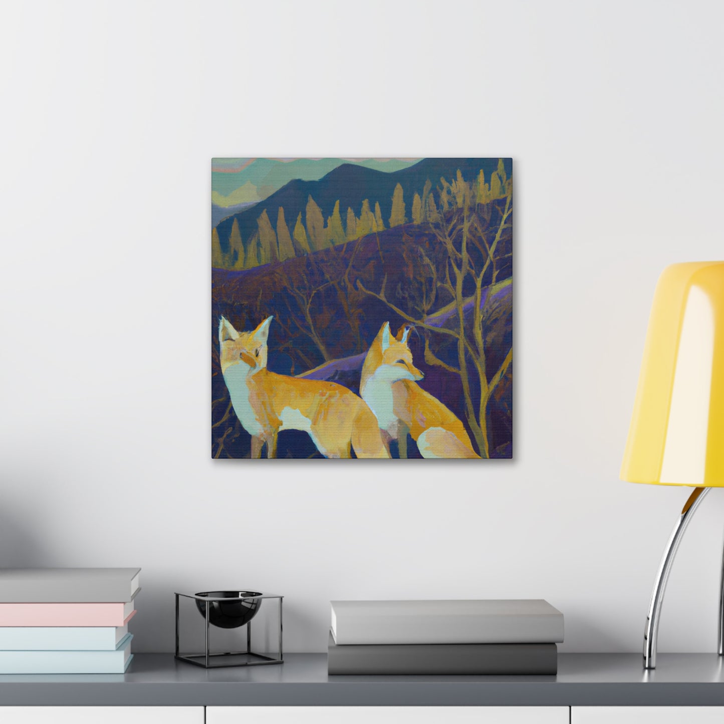 "Fox in Art Deco" - Canvas