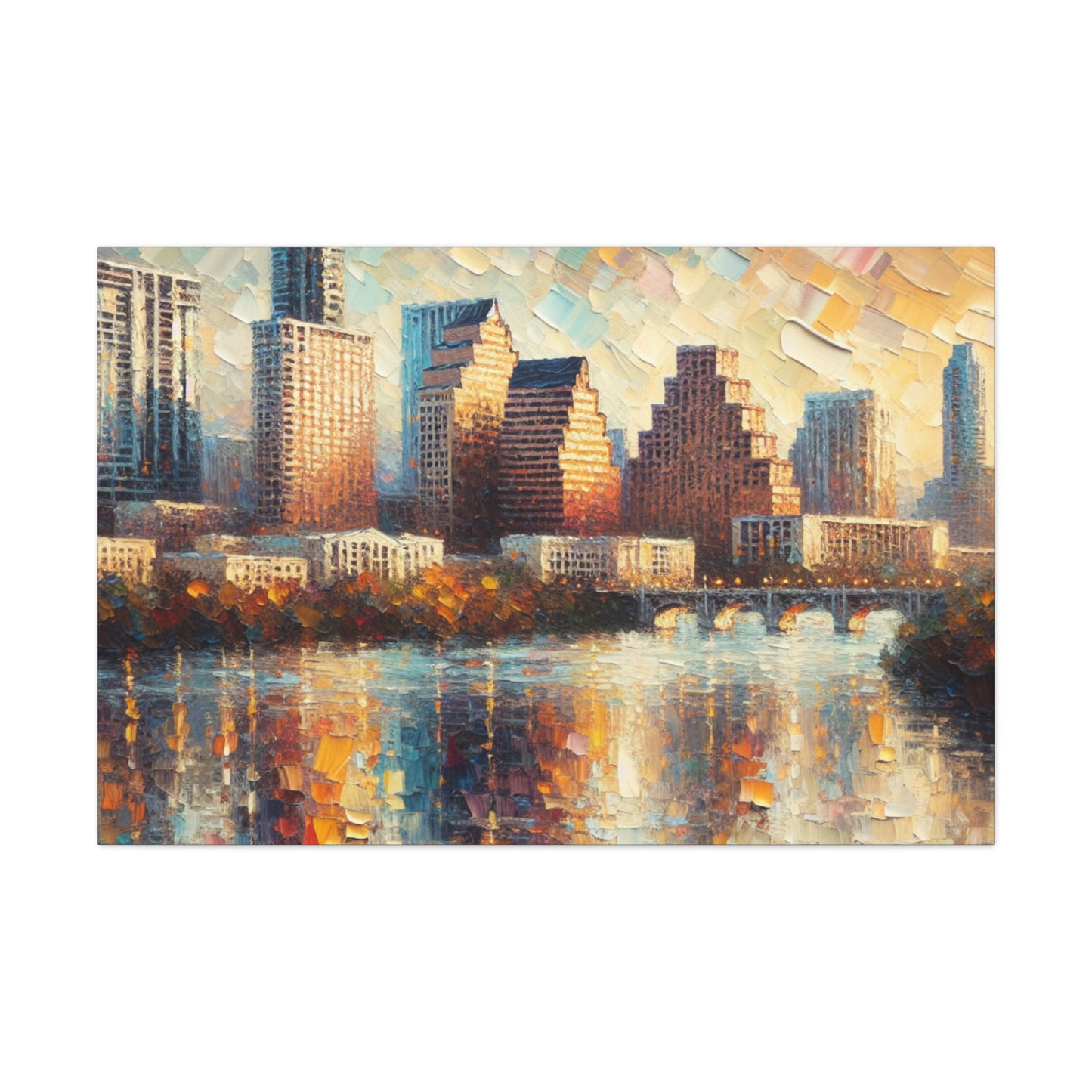 "Lively Shades of Austin" - Canvas