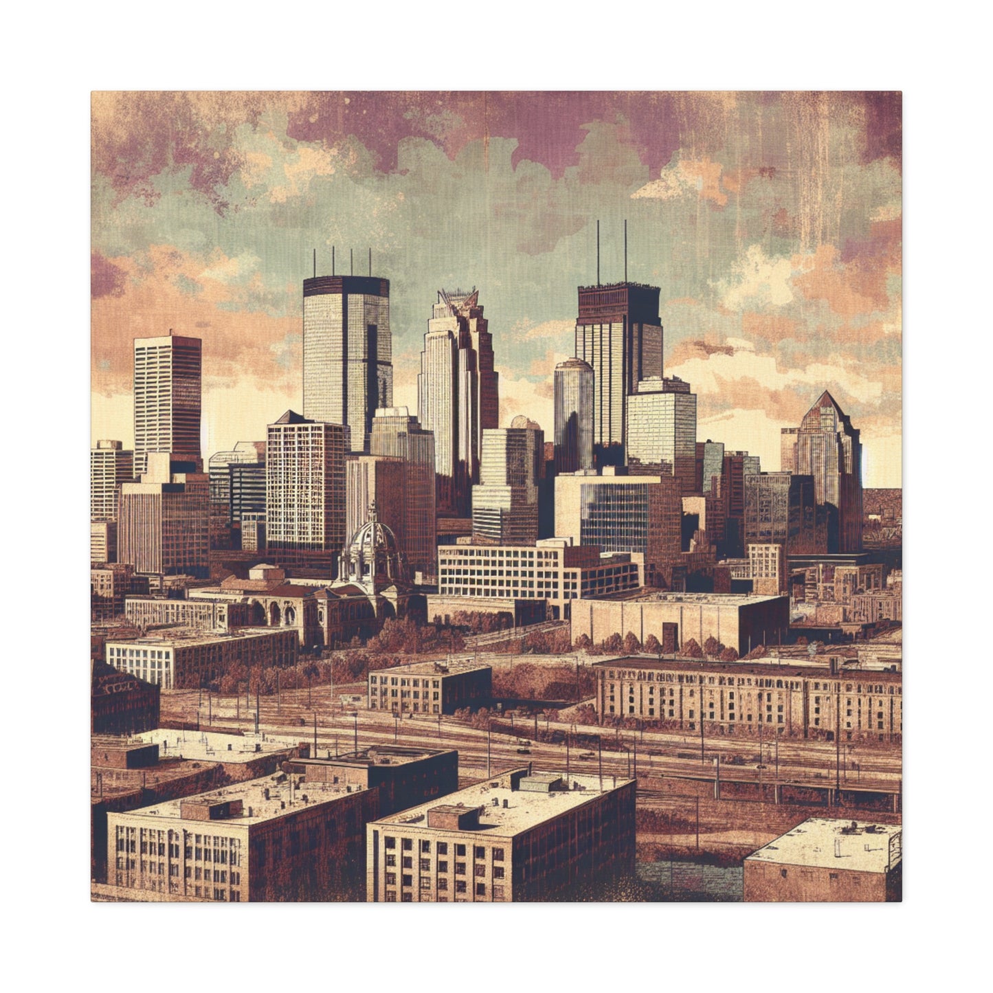 Urban Magnificence Unveiled - Canvas