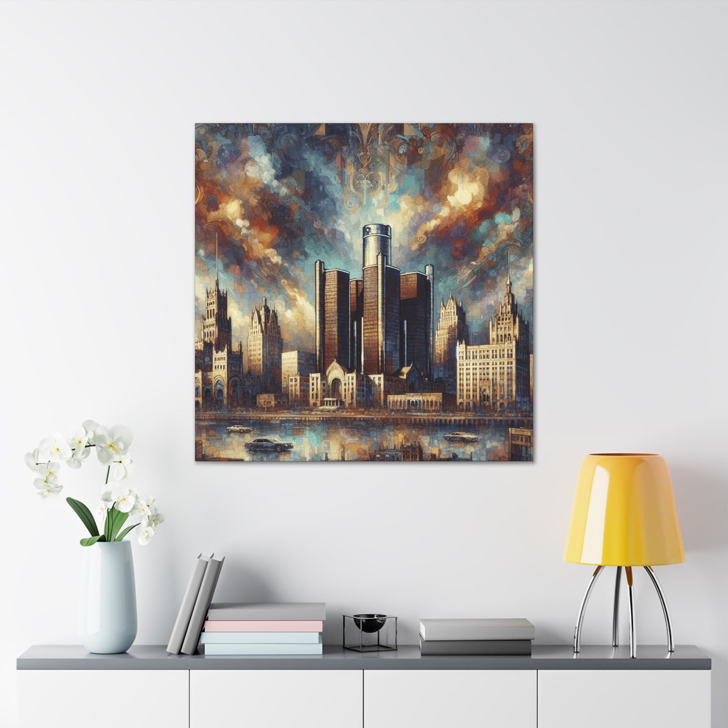 "City on Fire" - Canvas