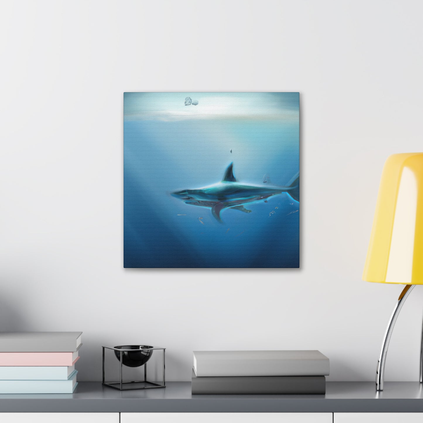 Sharks in Abstracted Light - Canvas