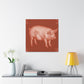 Pig in Splendour. - Canvas