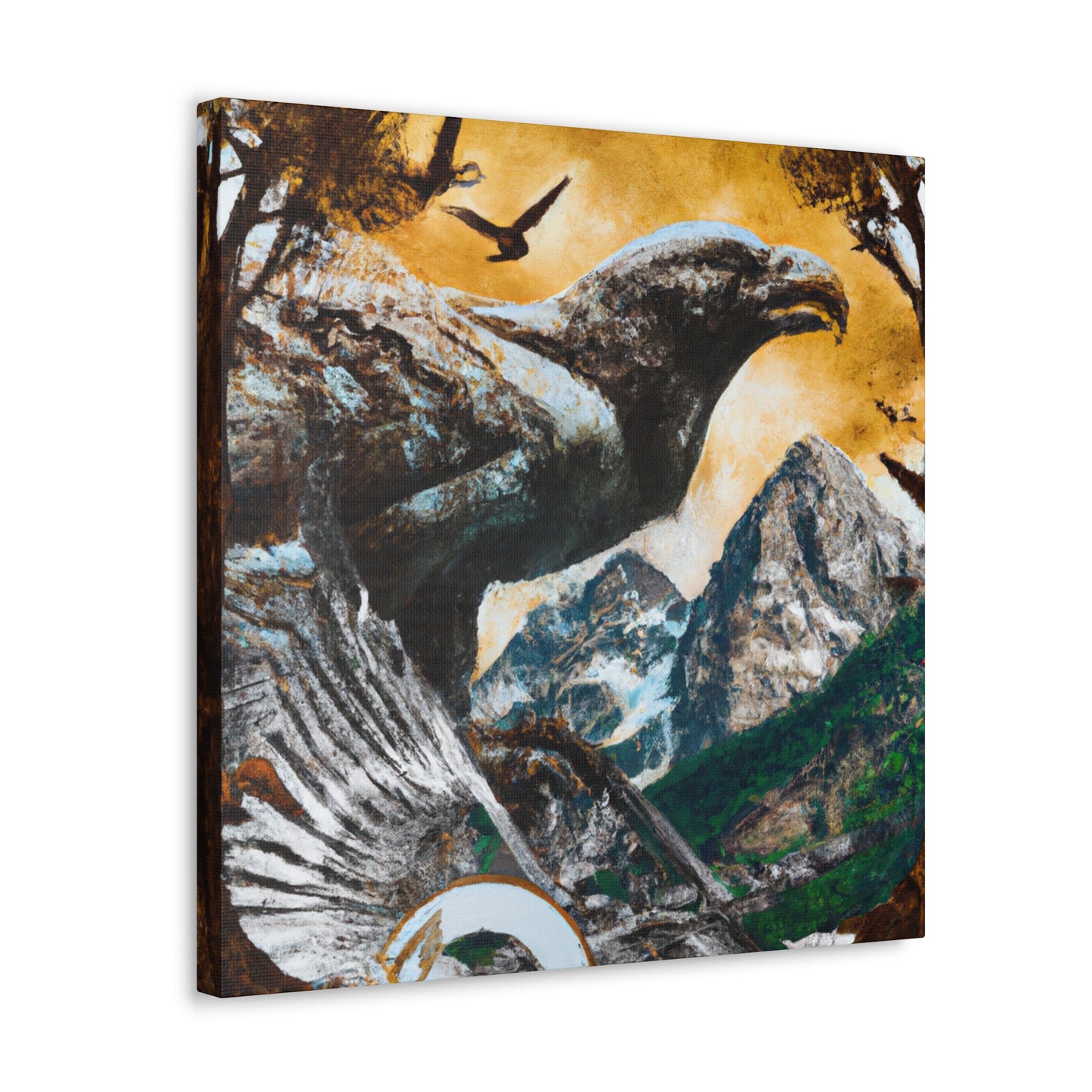 Golden Eagle Dreaming. - Canvas