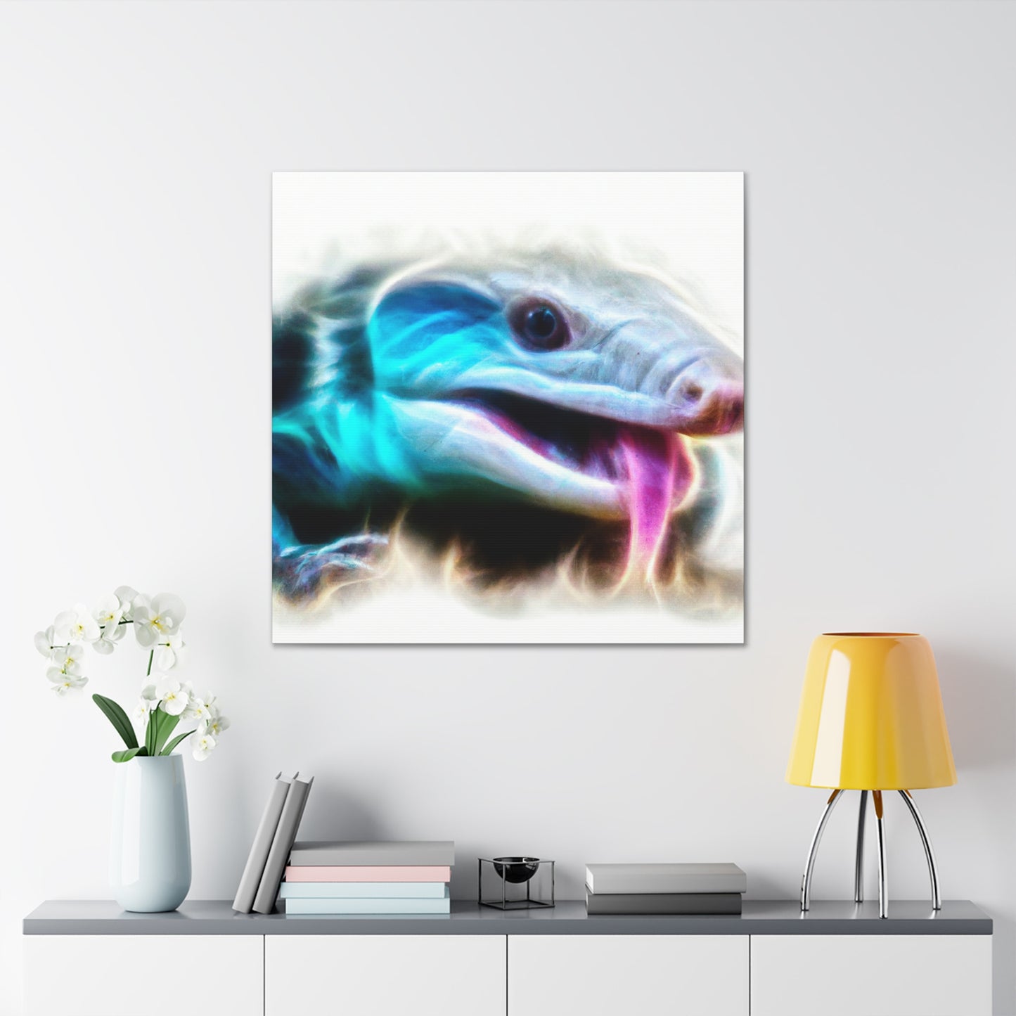 Blue Tongue Reflection - Canvas