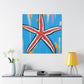 Vibrant Starfish Splendor - Canvas