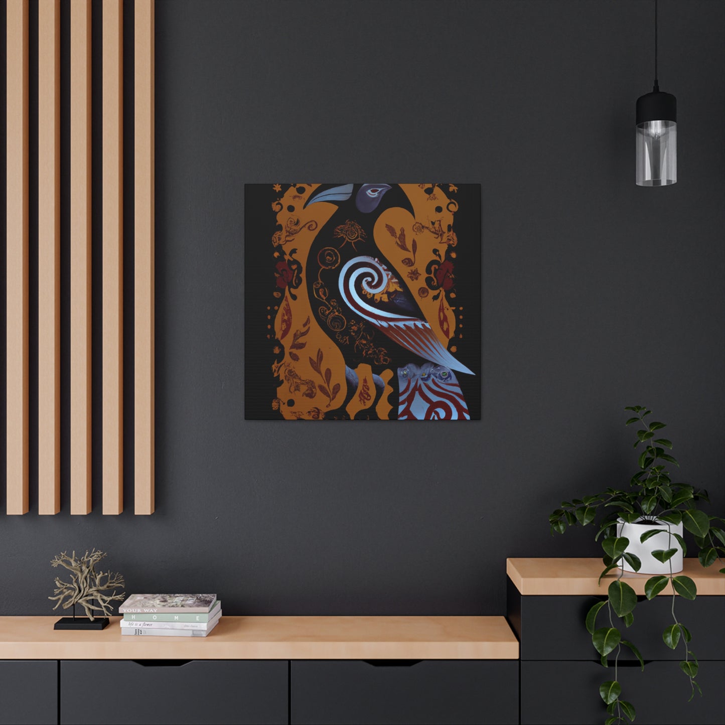 "American Crow Art Deco" - Canvas