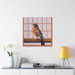 "Robins Singing Deco" - Canvas