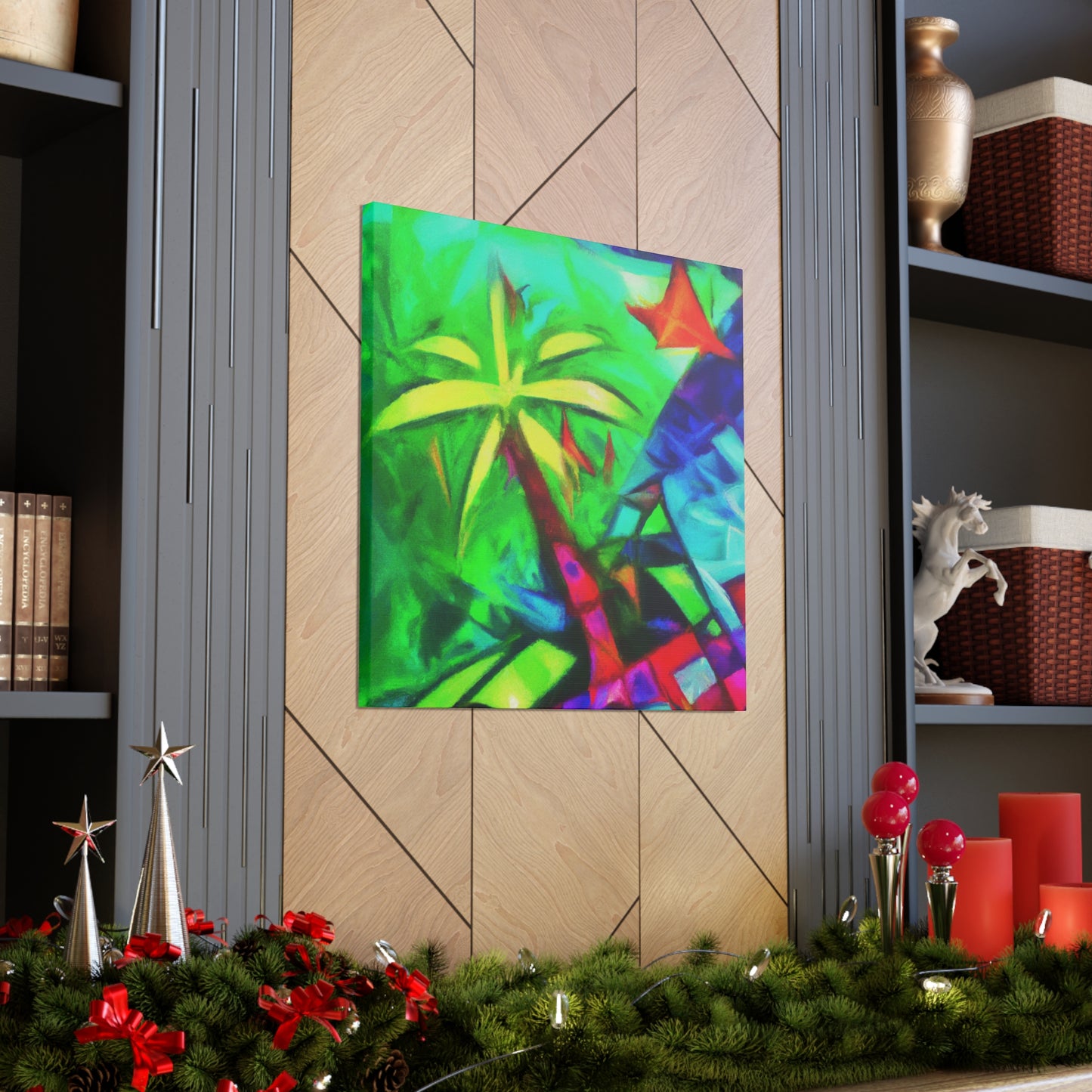 Palm Tree in Bloom - Canvas