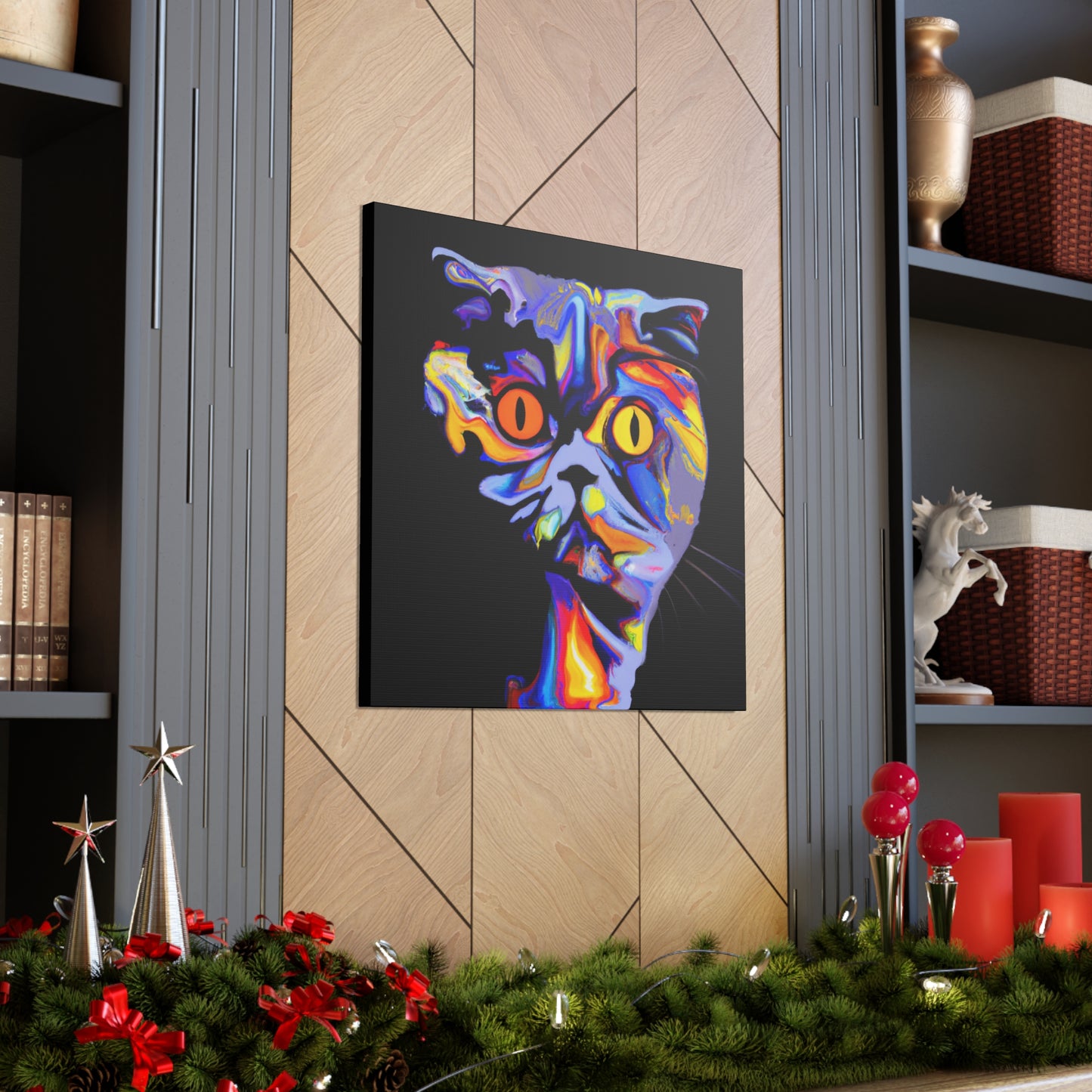 British Shorthair Deco - Canvas