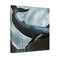 Whale in the Harbor - Canvas