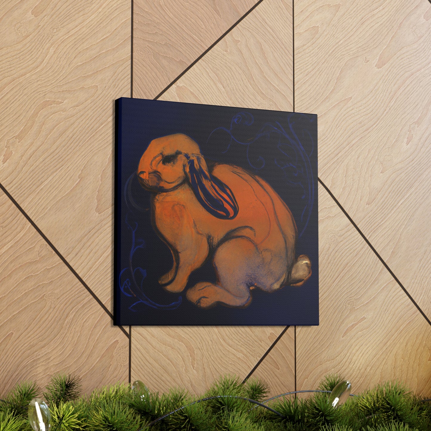 "Rabbit in the Garden" - Canvas