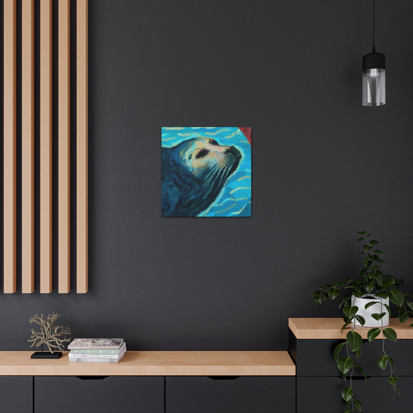 "Seal in Art Deco" - Canvas