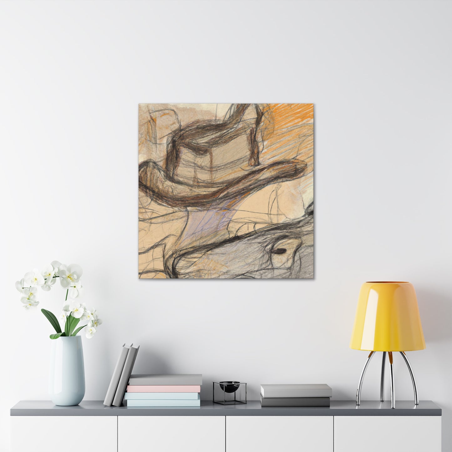 "Cowboy Hat Reflection" - Canvas