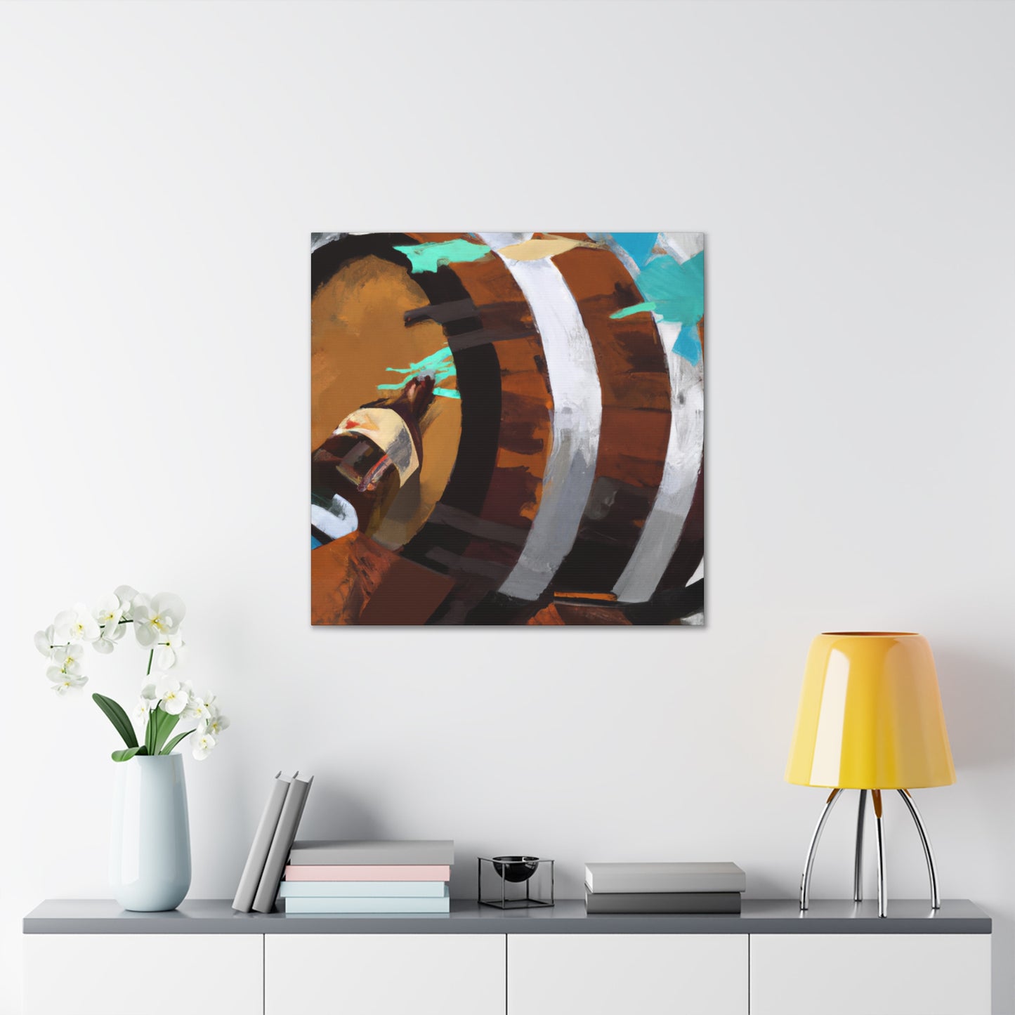 "Whiskey Barrel Surreality" - Canvas