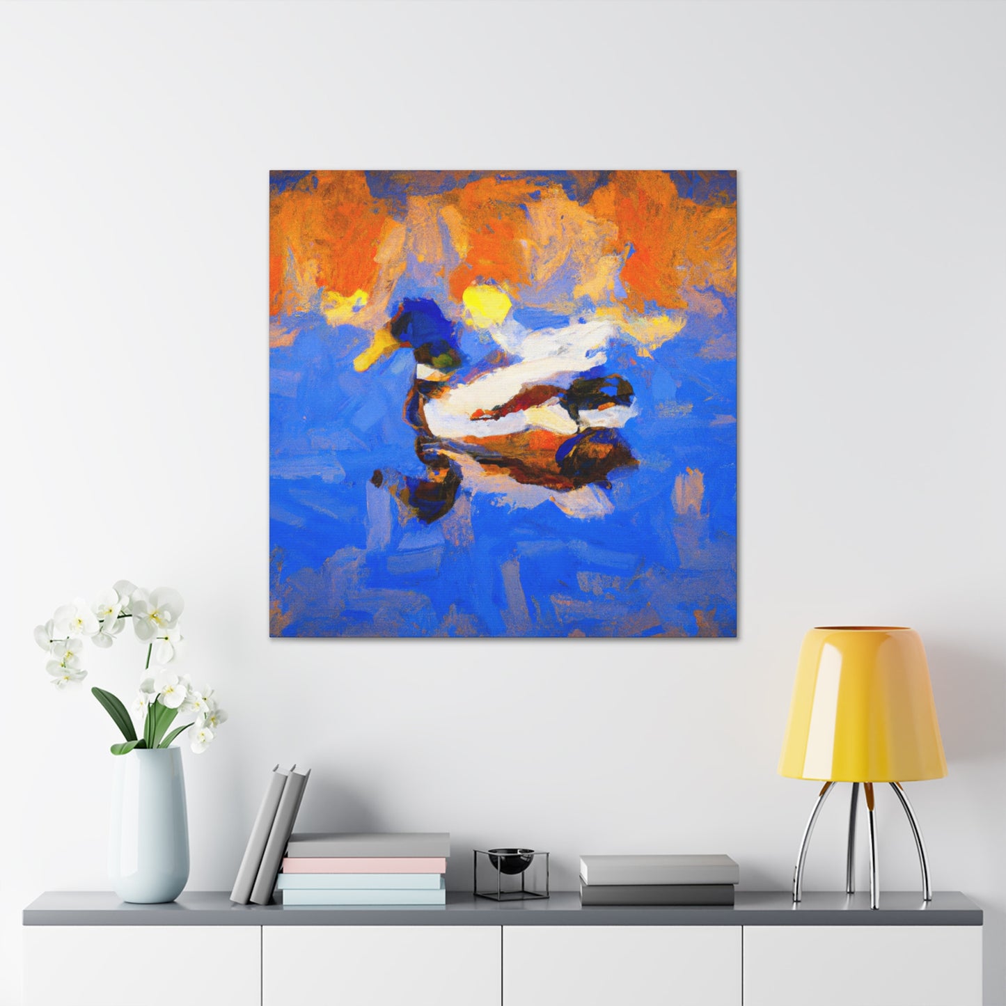 Mallard Duck Impressionism - Canvas