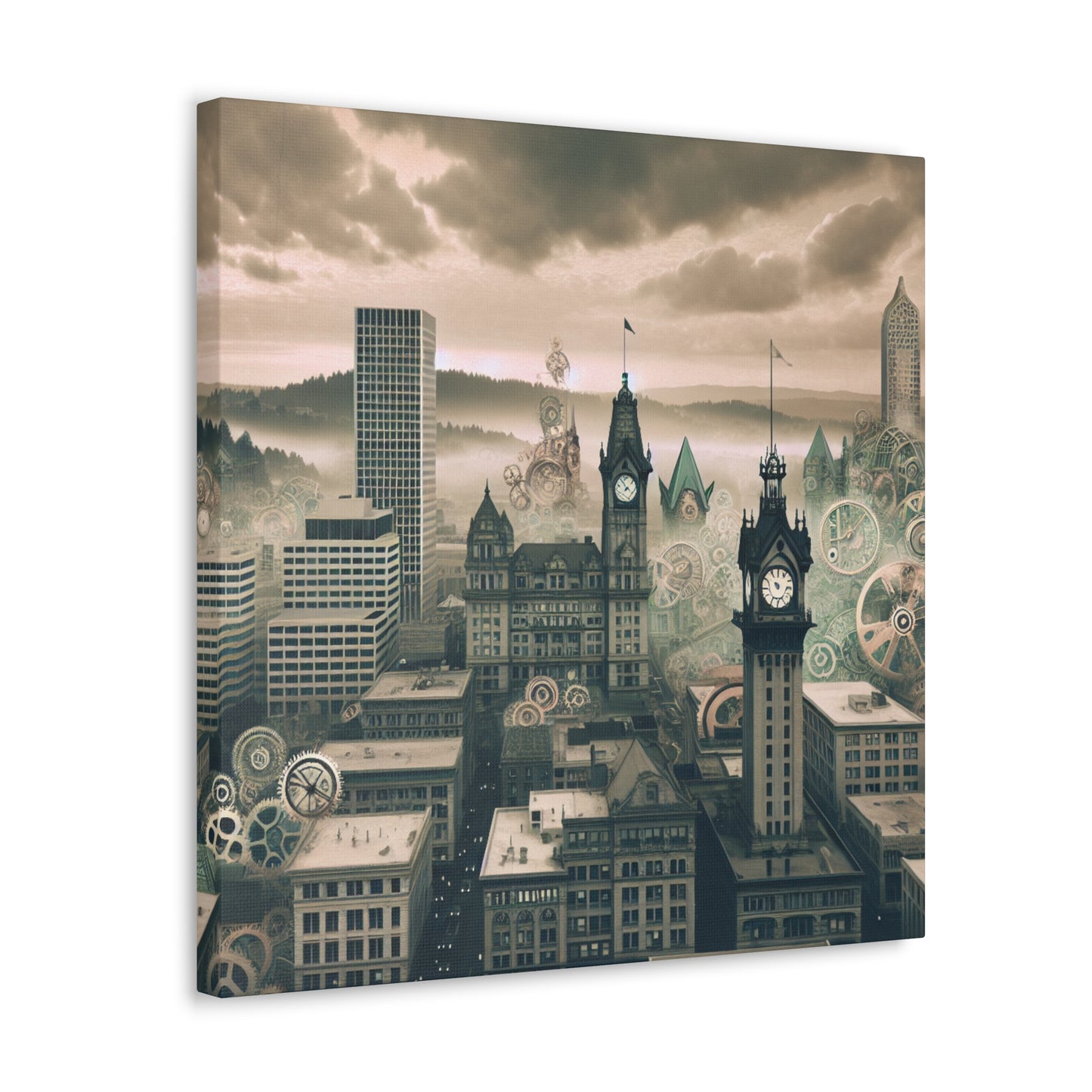 Industrial Dreams of Portland - Canvas