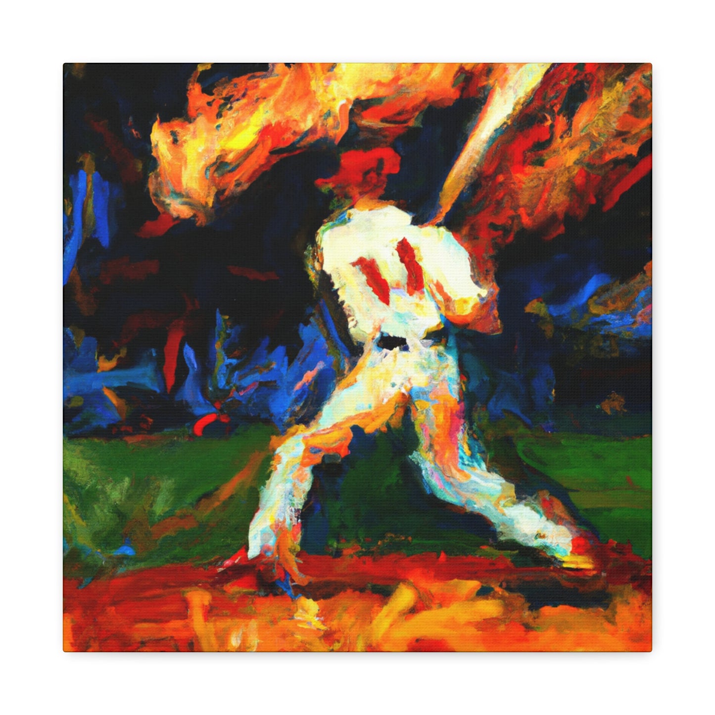 Catching a Fly Ball - Canvas