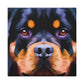 "Rottweiler Ruff Regal" - Canvas