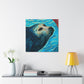 "Seal in Art Deco" - Canvas