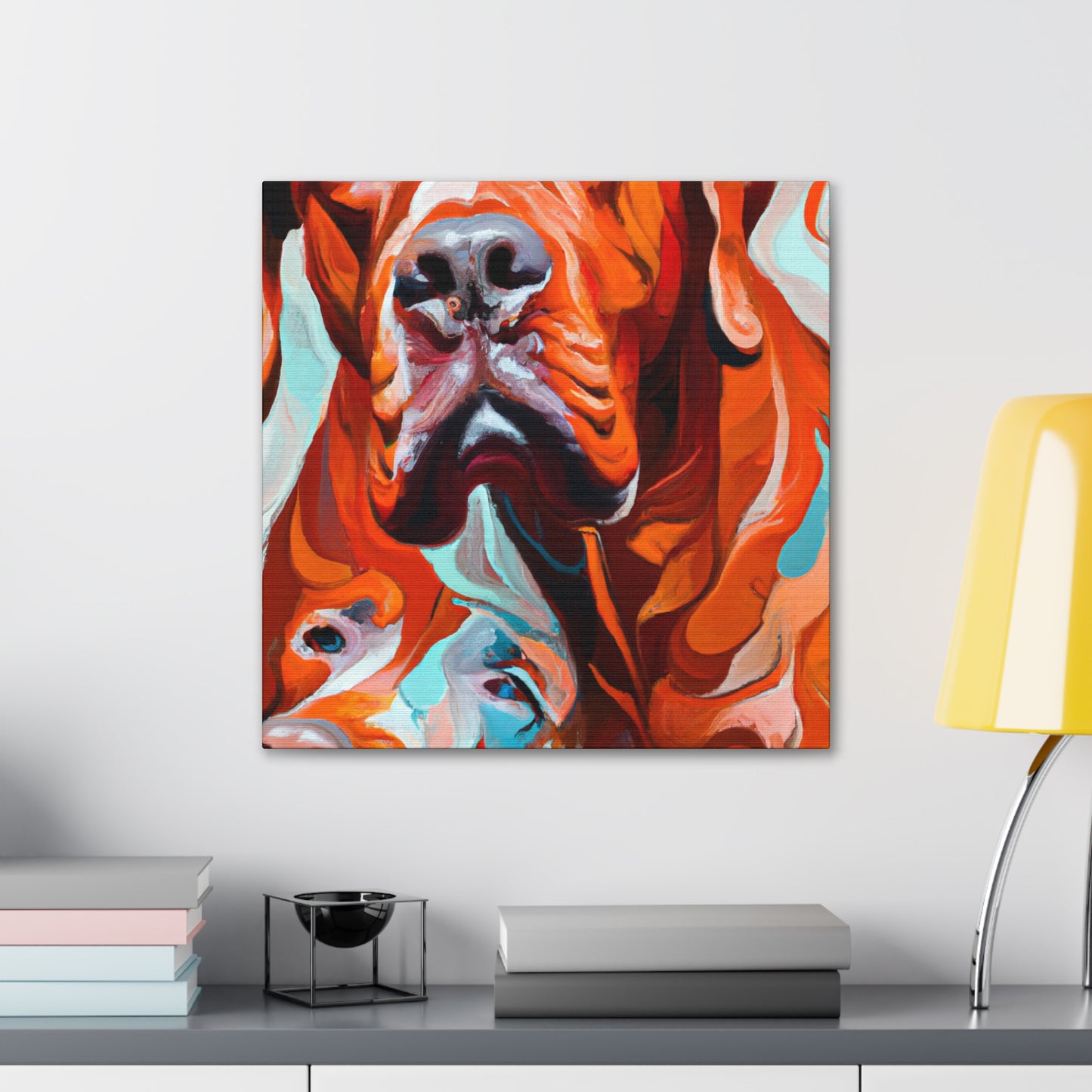 Ridgeback in Red Sunrise - Canvas