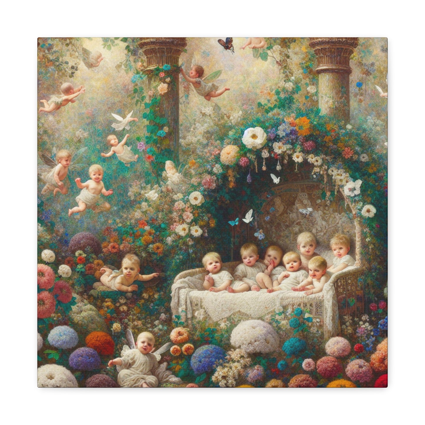 Enchanted Floral Fairyland - Canvas