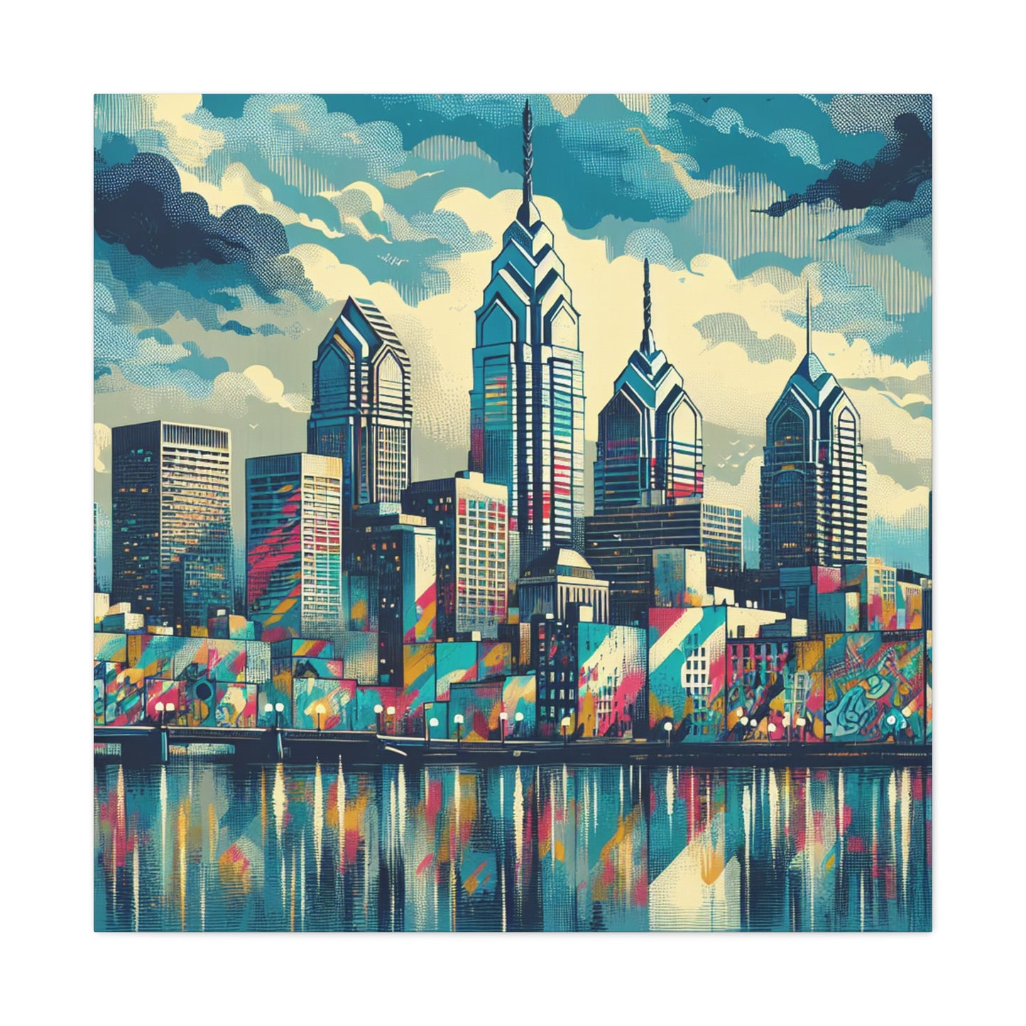 "Gritty Urbanscape Revival" - Canvas