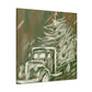 "Christmas Tree Truck Dashing" - Canvas