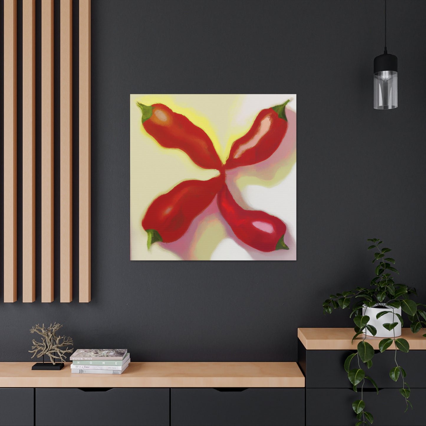 "Peppers - Minimalism". - Canvas