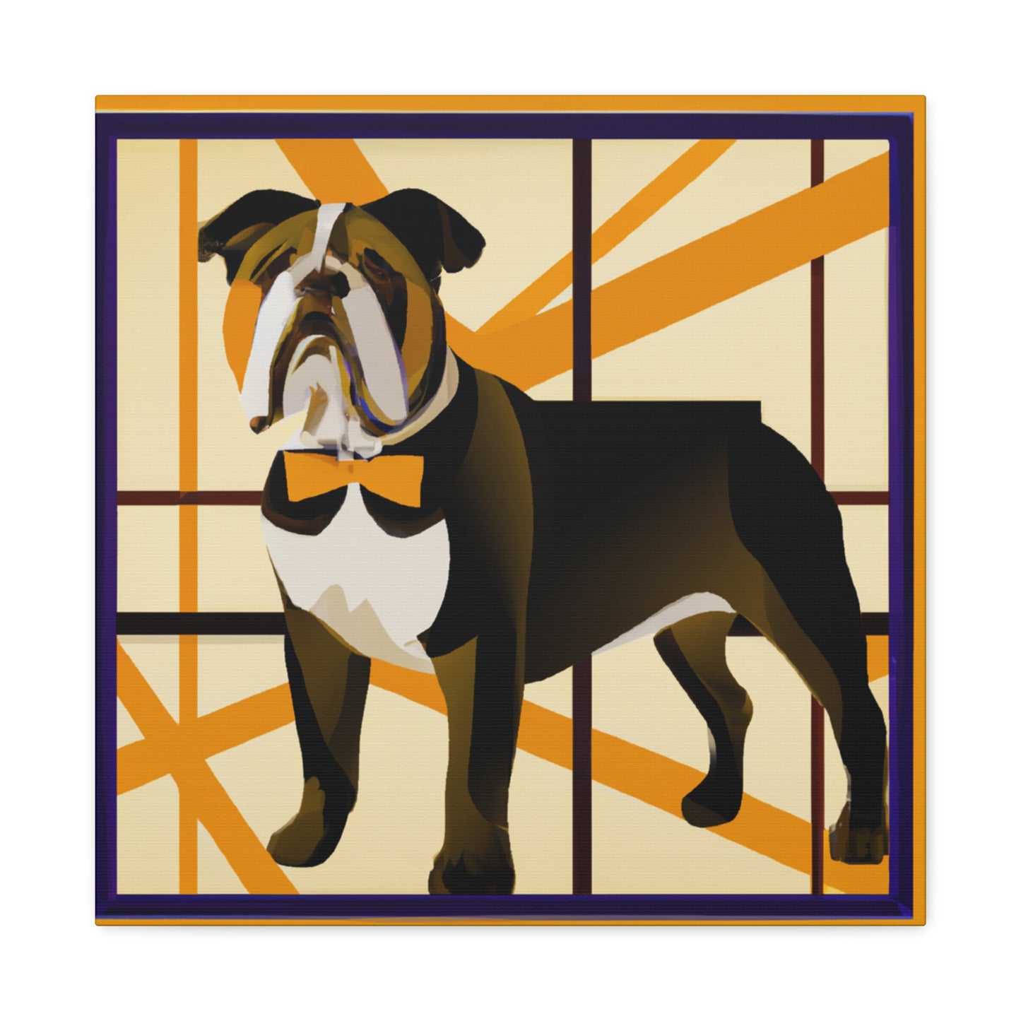 "Bulldog Bones Brightness" - Canvas