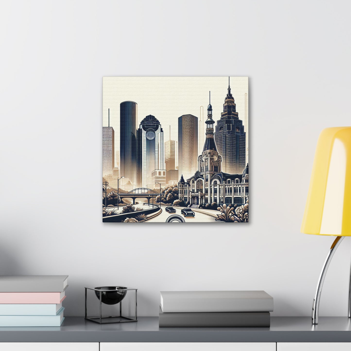 "Enchanting Houston Streets" - Canvas