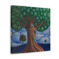 "Oak Tree in Dreamscape" - Canvas