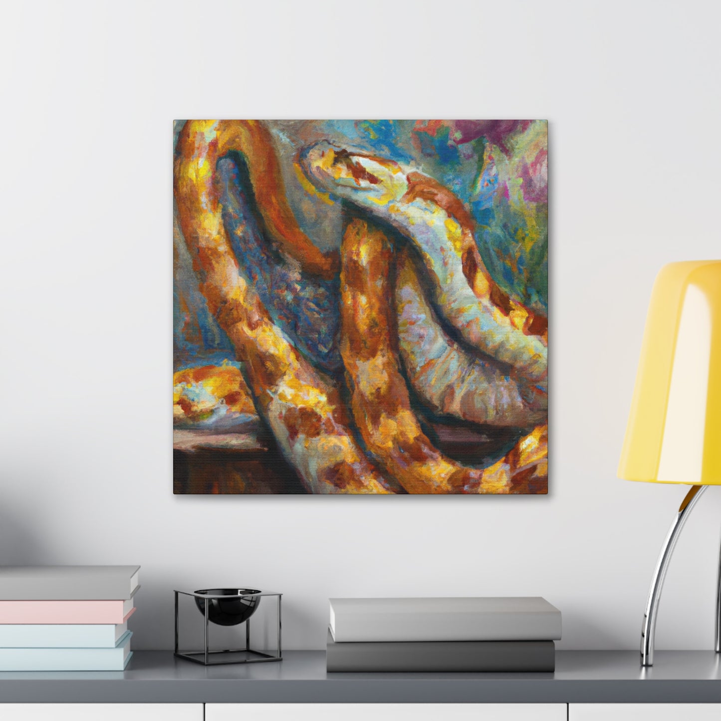 Corn Snake Impressionism - Canvas