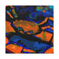 Crab-Crawling Colorful Chaos - Canvas