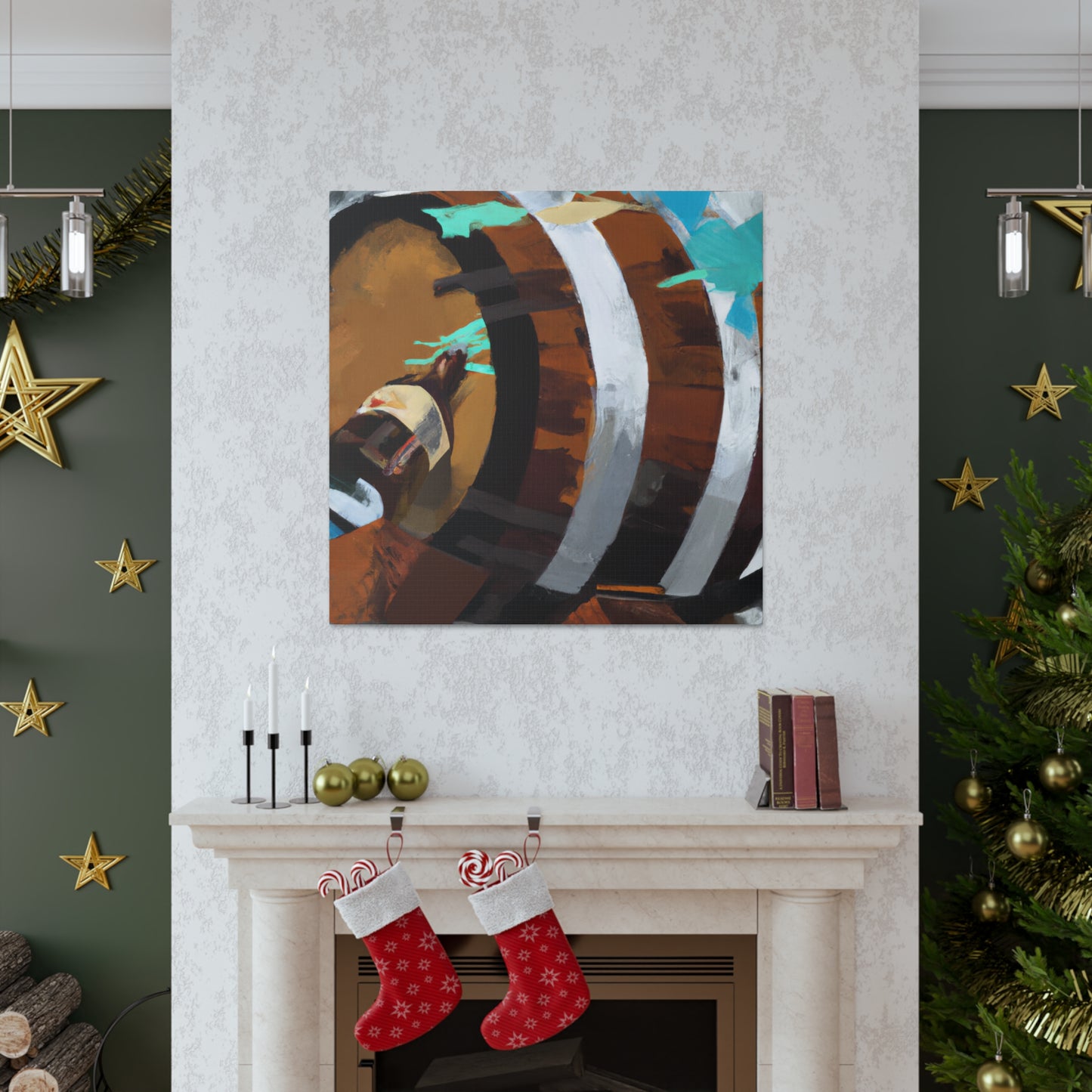 "Whiskey Barrel Surreality" - Canvas