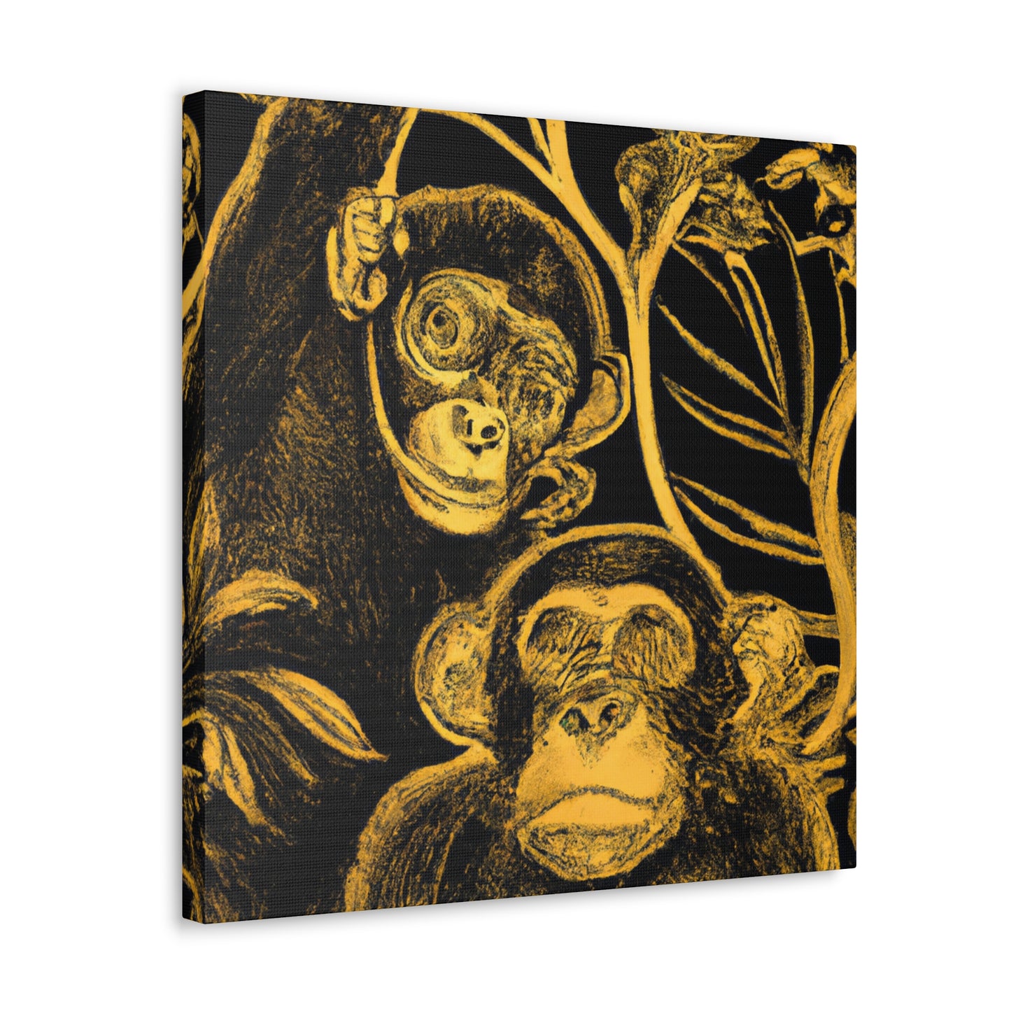 Chimpanzee in Rococo - Canvas