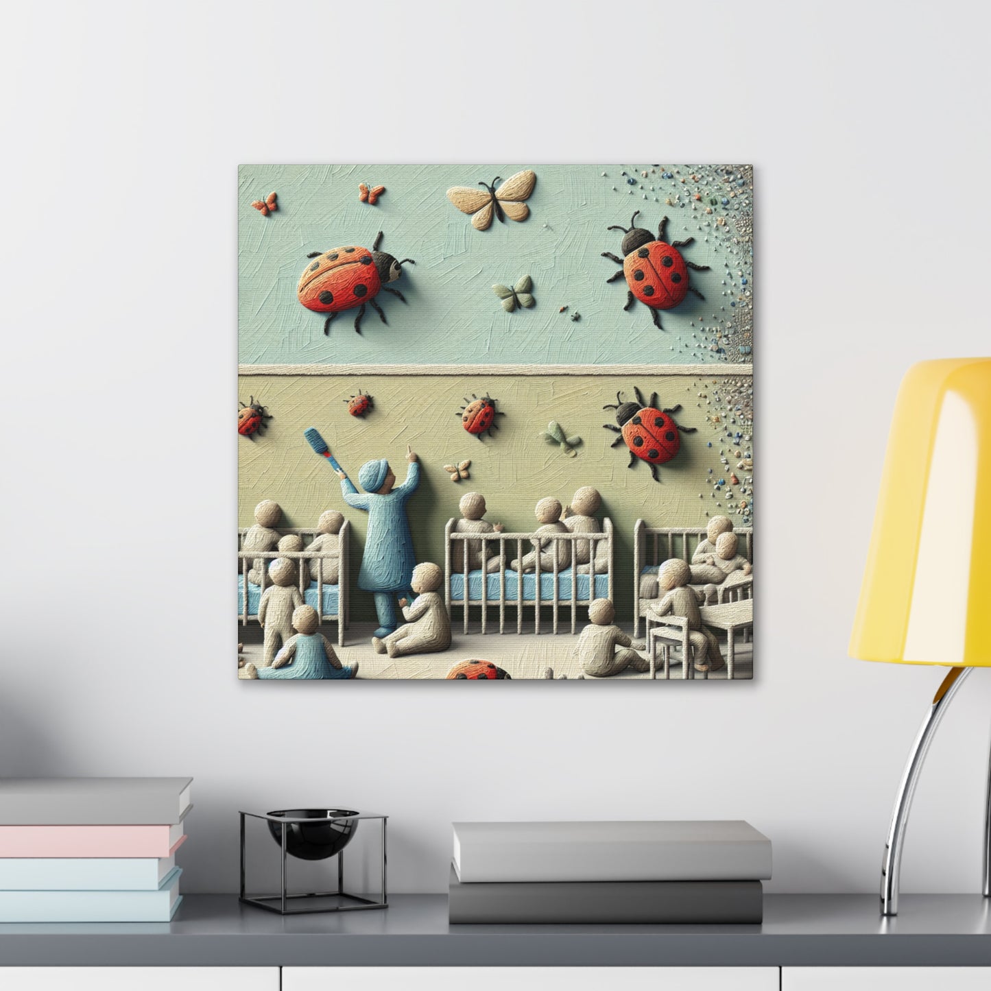 "Insect Symphony: Ephemeral Minimals" - Canvas